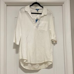 Fleur Bleue white blouse (NEW WITH TAGS)